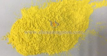 What Does the Crystal Structure of Yellow Tungsten Oxide Look Like? Picture of CTIA GROUP LTD yellow tungsten oxide