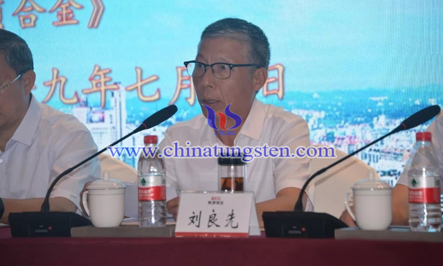 中國鎢業協會副會長兼秘書長劉良先講話