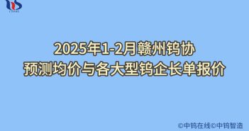 2025年2月贛州鎢協預測均價